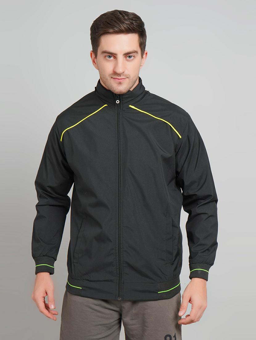 men solid long sleeve casual jacket - 21642261 -  Zoom Image - 0
