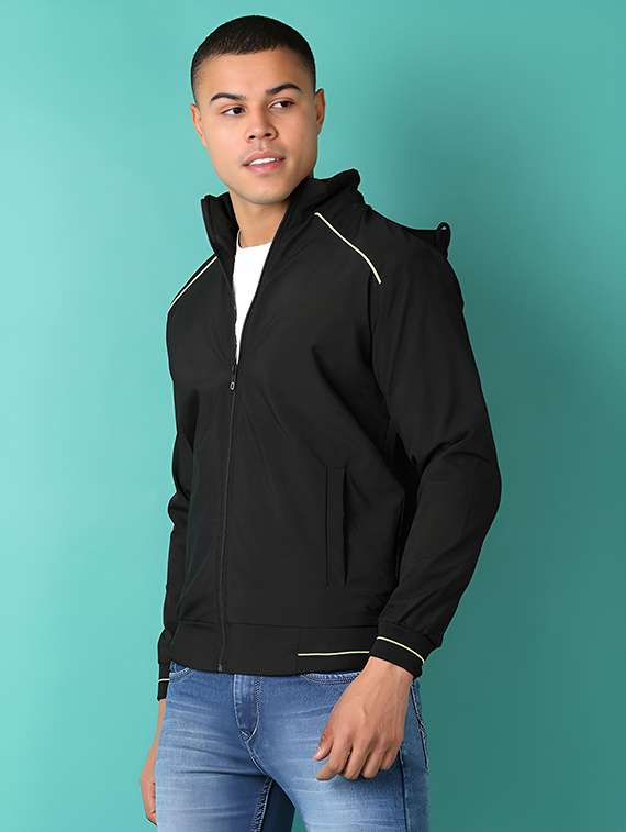 men solid long sleeve casual jacket - 21642265 -  Standard Image - 1