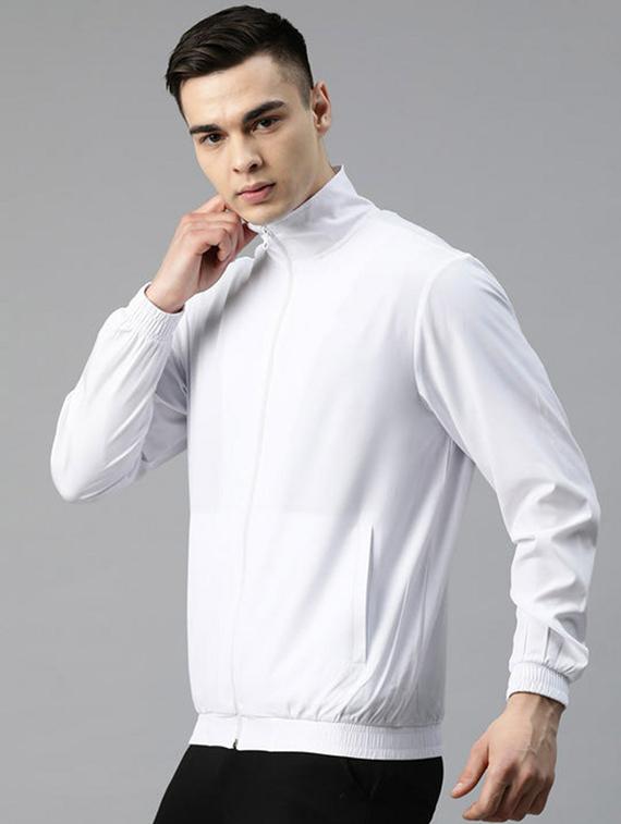 men solid long sleeve casual jacket - 21642290 - Standard Image - 1