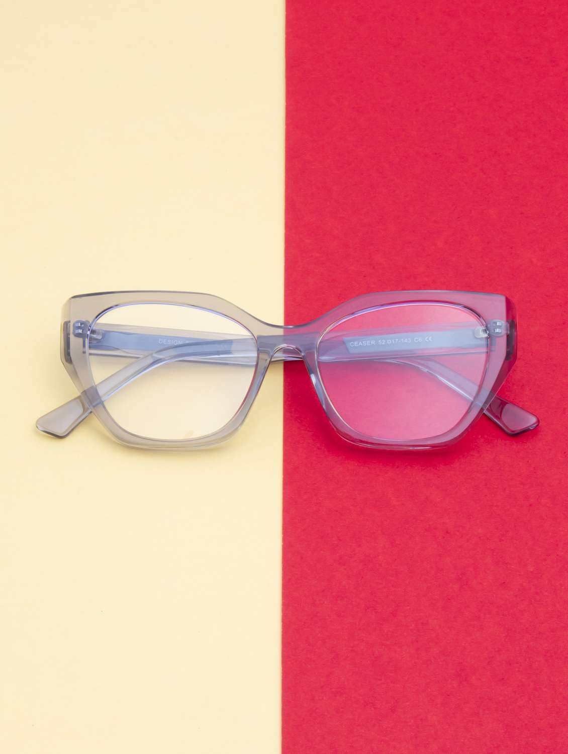 ted smith cat-eye grey acetate spectacles frame for womens