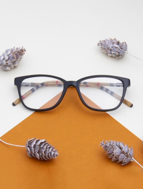 ted smith square black acetate spectacles frame for mens and womens - 21642410 - Standard Image - 0