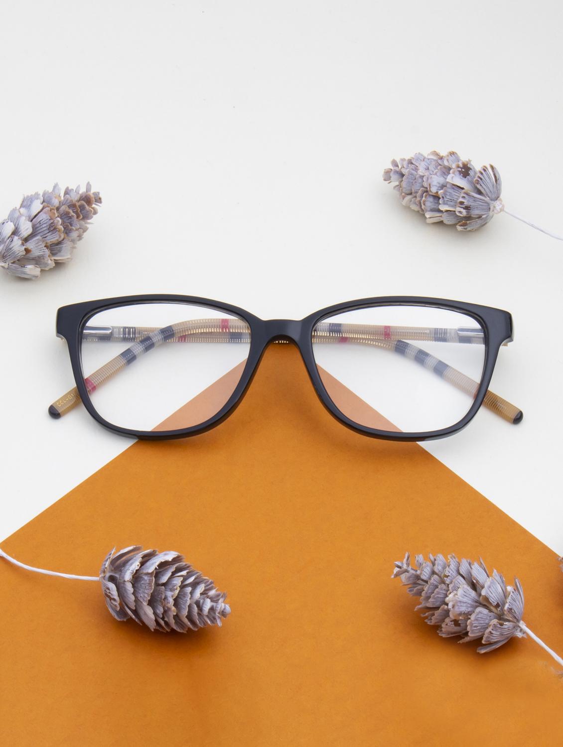 ted smith square black acetate spectacles frame for mens and womens - 21642410 - Zoom Image - 0
