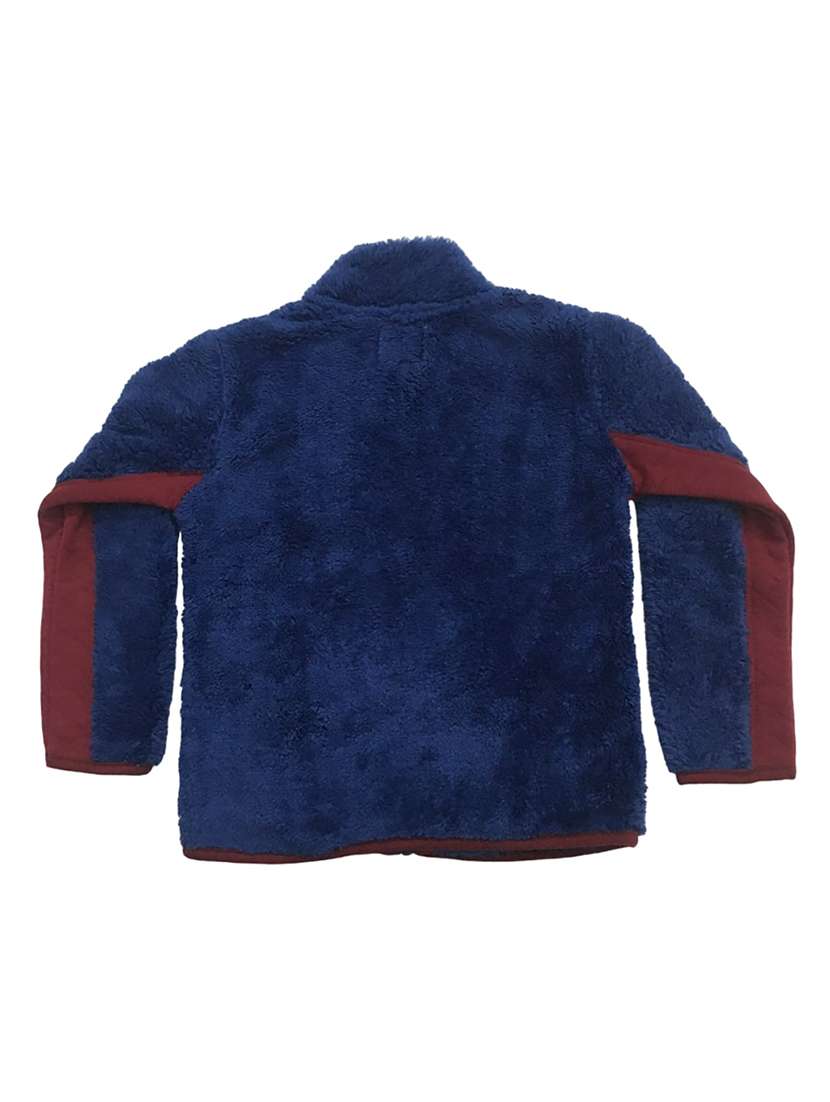 girls navy blue plain long sleeve sweatshirt - 21642432 - Standard Image - 1