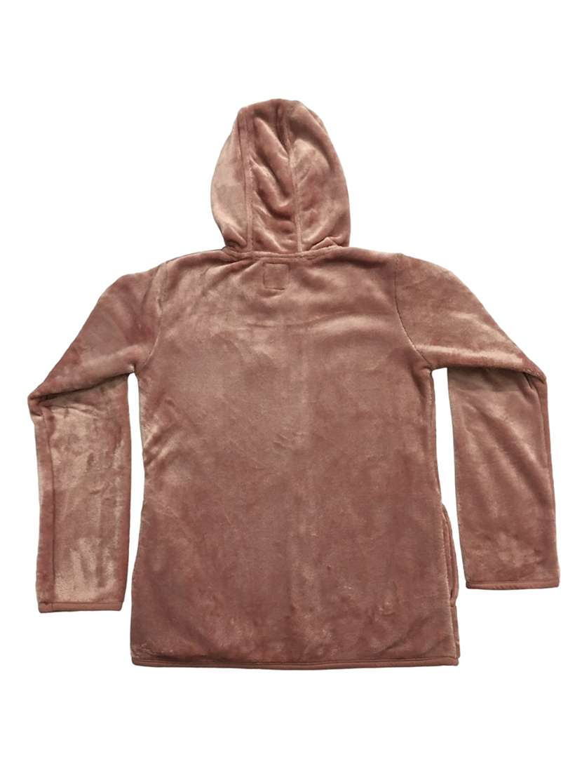 girls brown plain long sleeve sweatshirt - 21642437 - Standard Image - 1