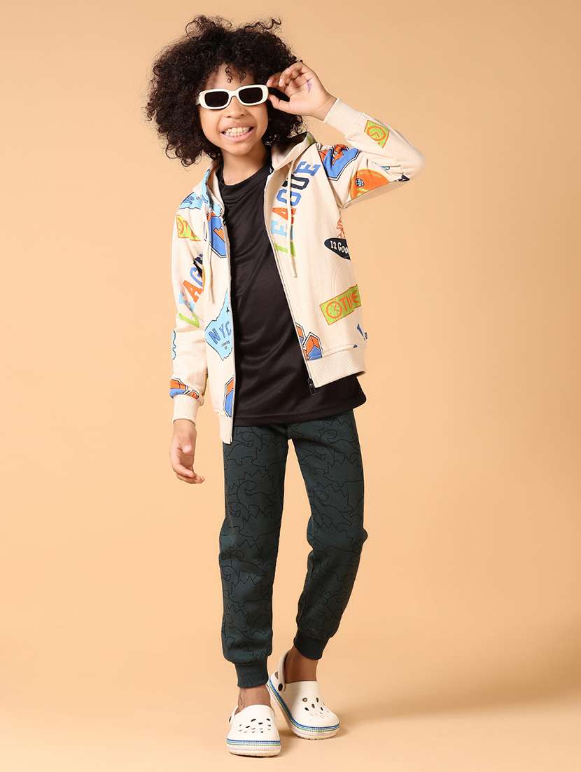 boys printed mid rise jogger - 21642577 -  Standard Image - 4