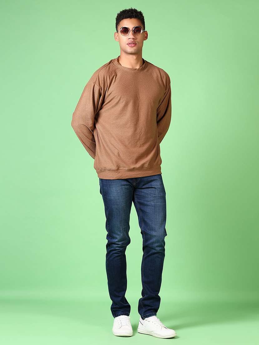 men mid rise plain slim fit jeans - 21642617 -  Standard Image - 4