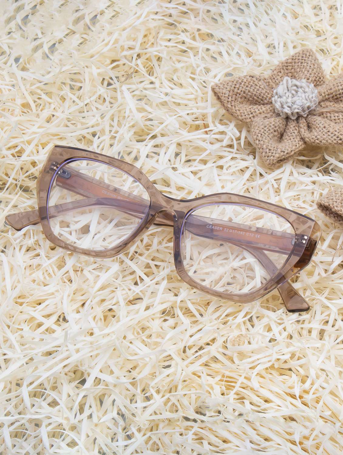 ted smith cat-eye brown acetate spectacles frame for womens - 21642707 -  Zoom Image - 0