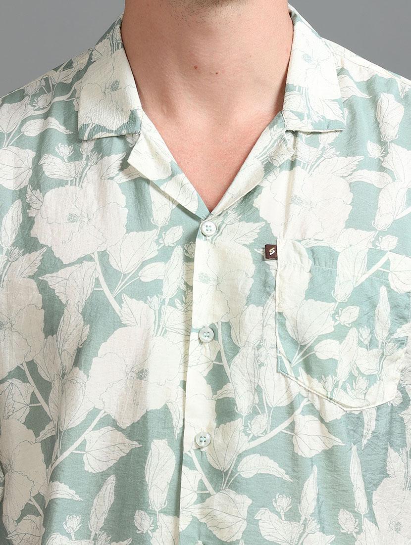 men printed short sleeve regular fit shirt - 21642832 - Standard Image - 4