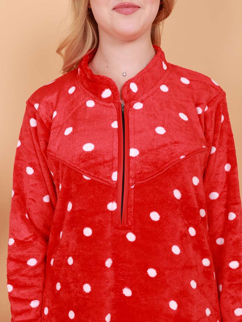 women printed long sleeves nighty - 21643087 -  Standard Image - 4