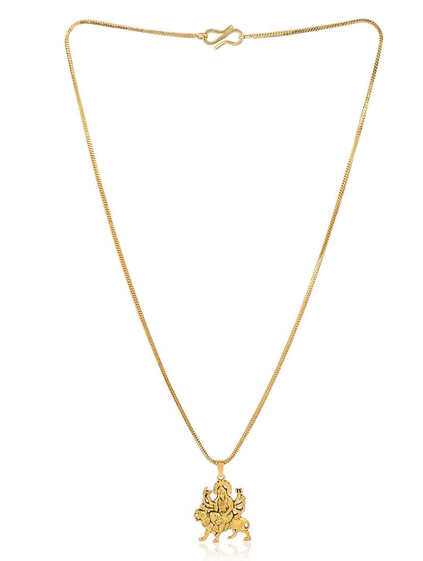 men sacred idol pendant with chain - 21643105 -  Standard Image - 1
