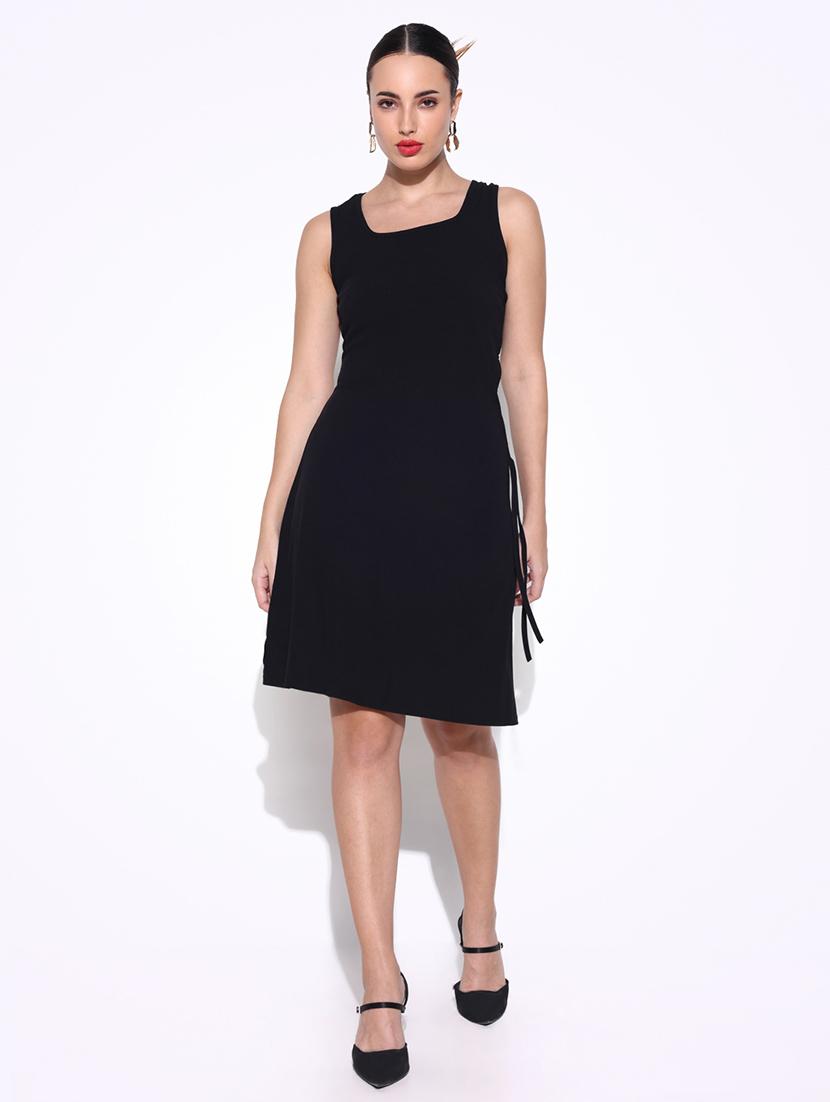 women solid sleeveless a-line dress - 21643134 -  Zoom Image - 0