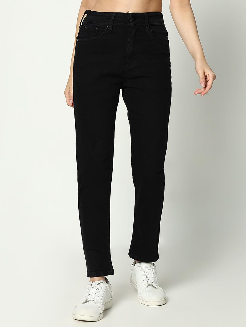 women solid high rise slim fit jean - 21643185 - Zoom Image - 0