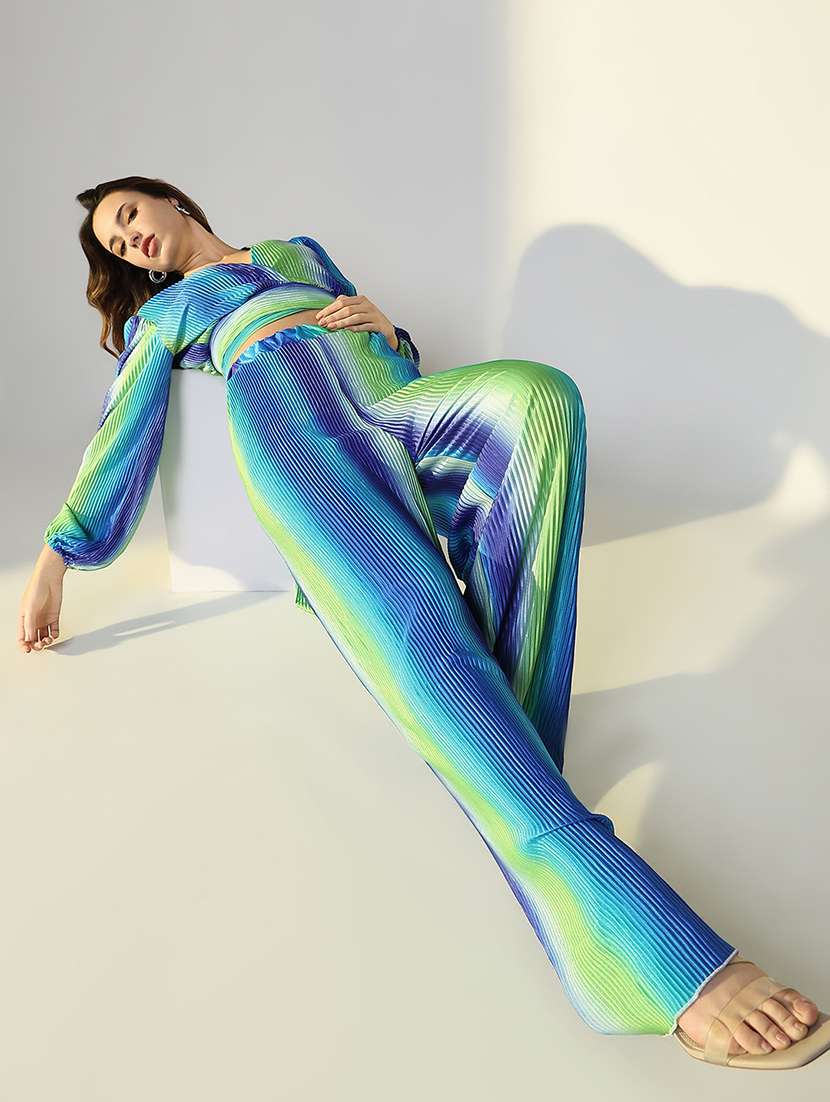 women printed top and trouser co-ord set - 21643267 -  Standard Image - 4