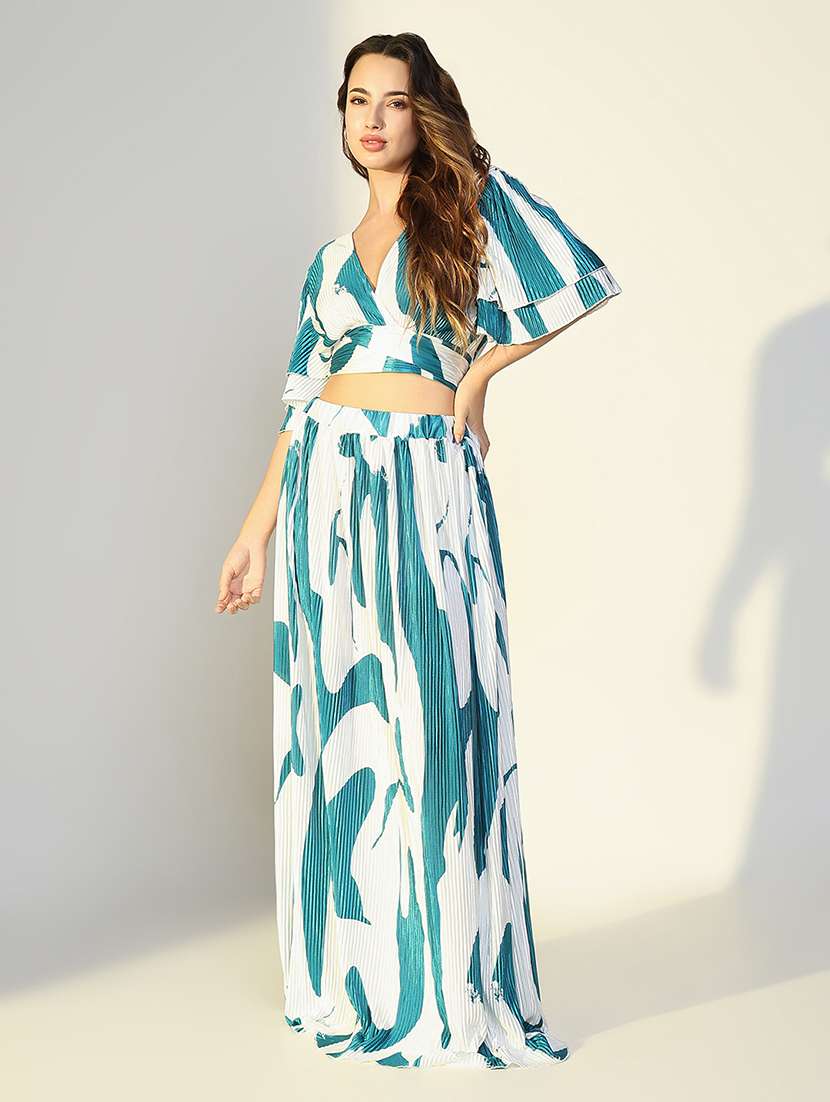 women printed top and skirt co-ord set - 21643274 -  Standard Image - 6