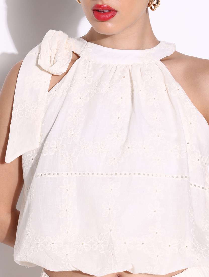 women lace detailed top and skirt co-ord set - 21643303 -  Standard Image - 6