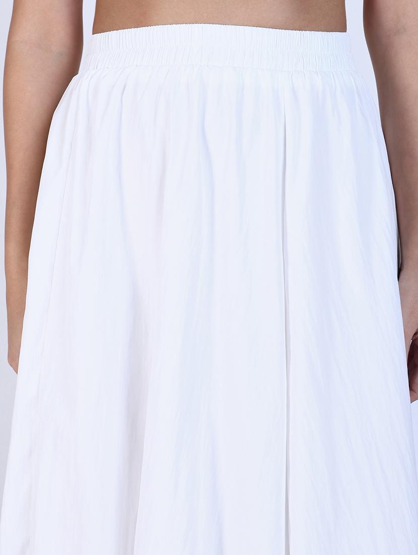 women solid high rise ballon skirt - 21643345 - Standard Image - 6