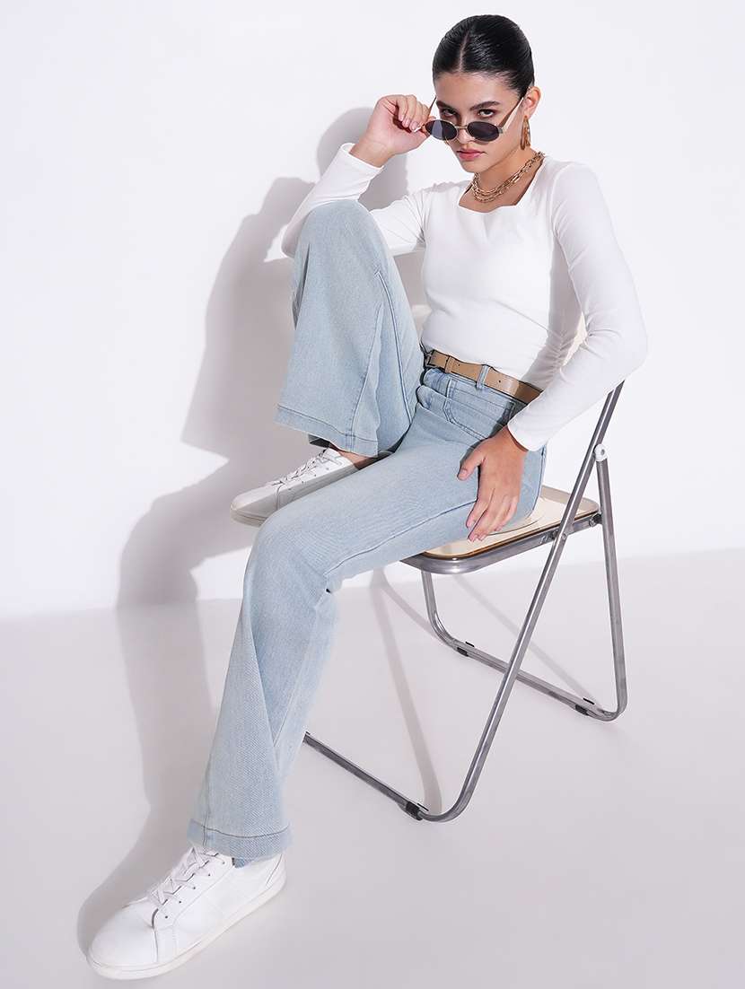 women white solid long sleeve top - 21643399 -  Standard Image - 4