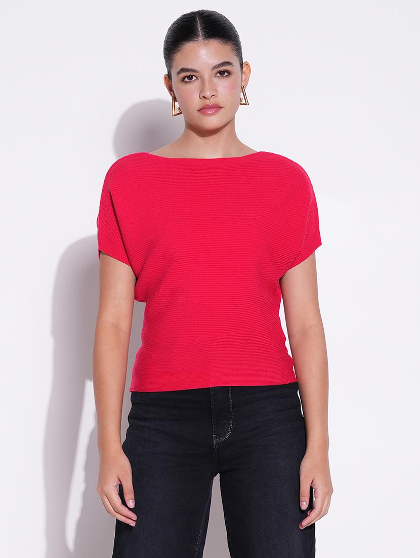 women solid short sleeves regular top - 21643423 - Zoom Image - 0