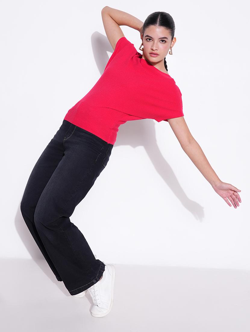 women solid short sleeves regular top - 21643423 - Standard Image - 4