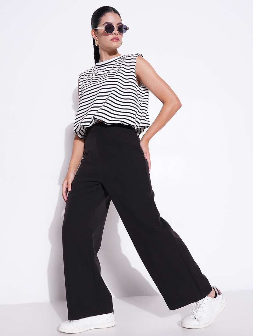 women striped sleeveless blouson top - 21643435 -  Standard Image - 4