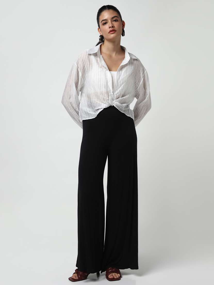 women stripes long sleeve shirt - 21643524 -  Standard Image - 6