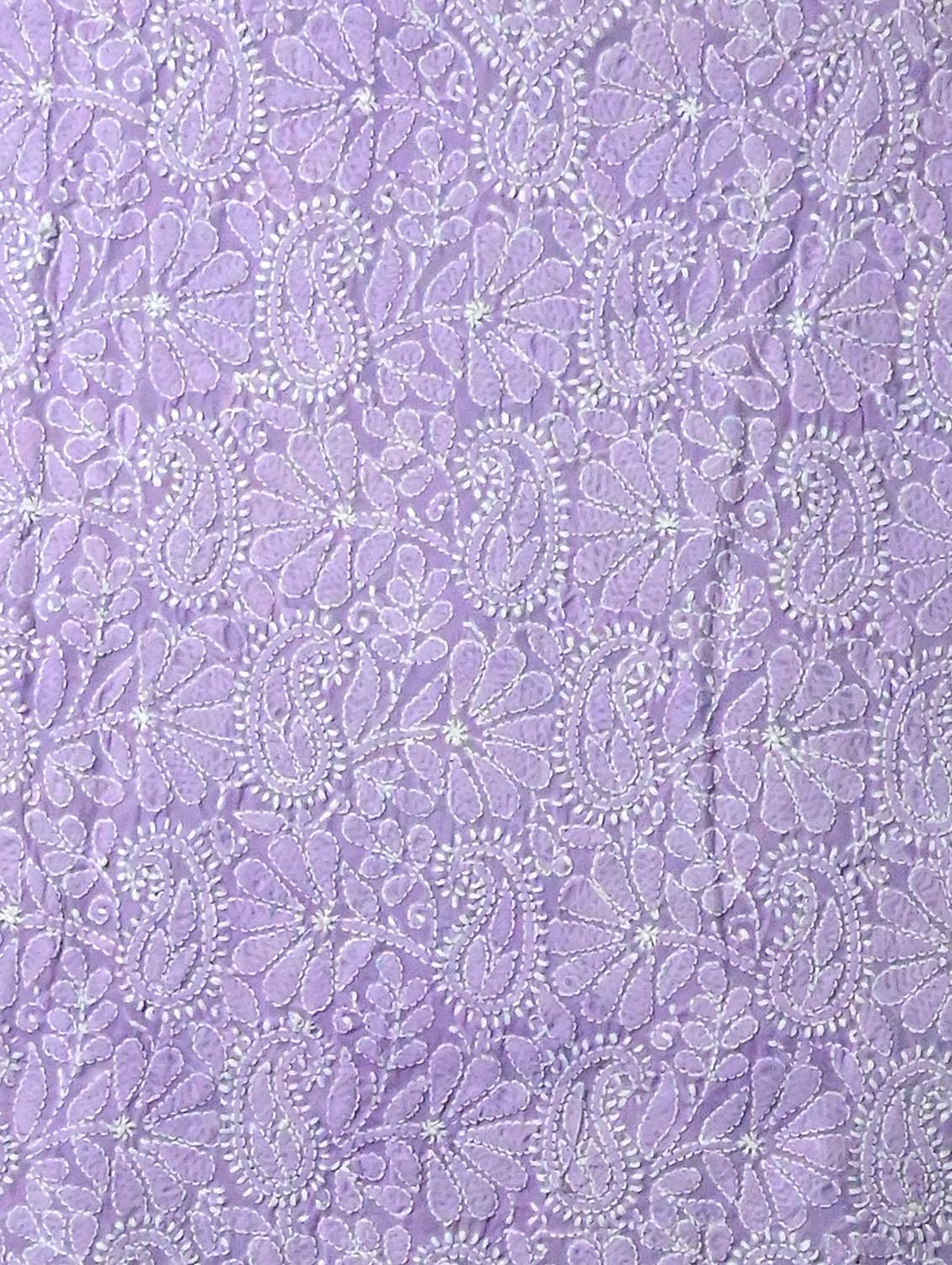 women chikankari work unstitched suit set - 21643601 - Standard Image - 4