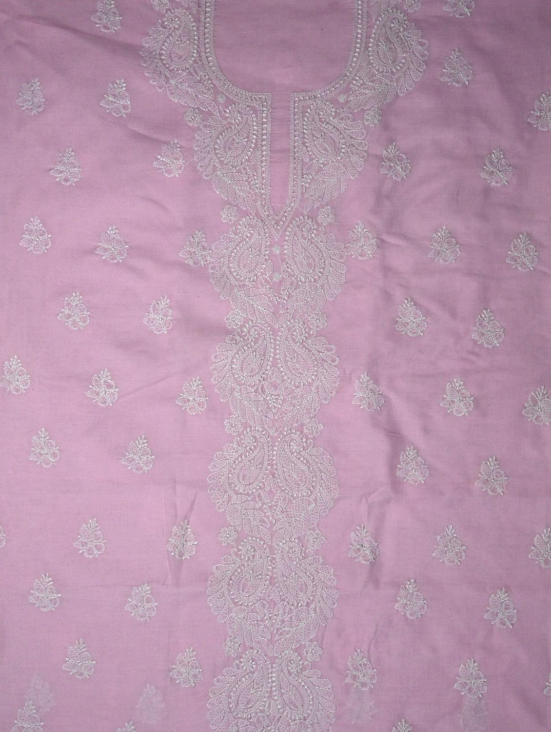 women chikankari work unstitched suit set - 21643602 - Standard Image - 4