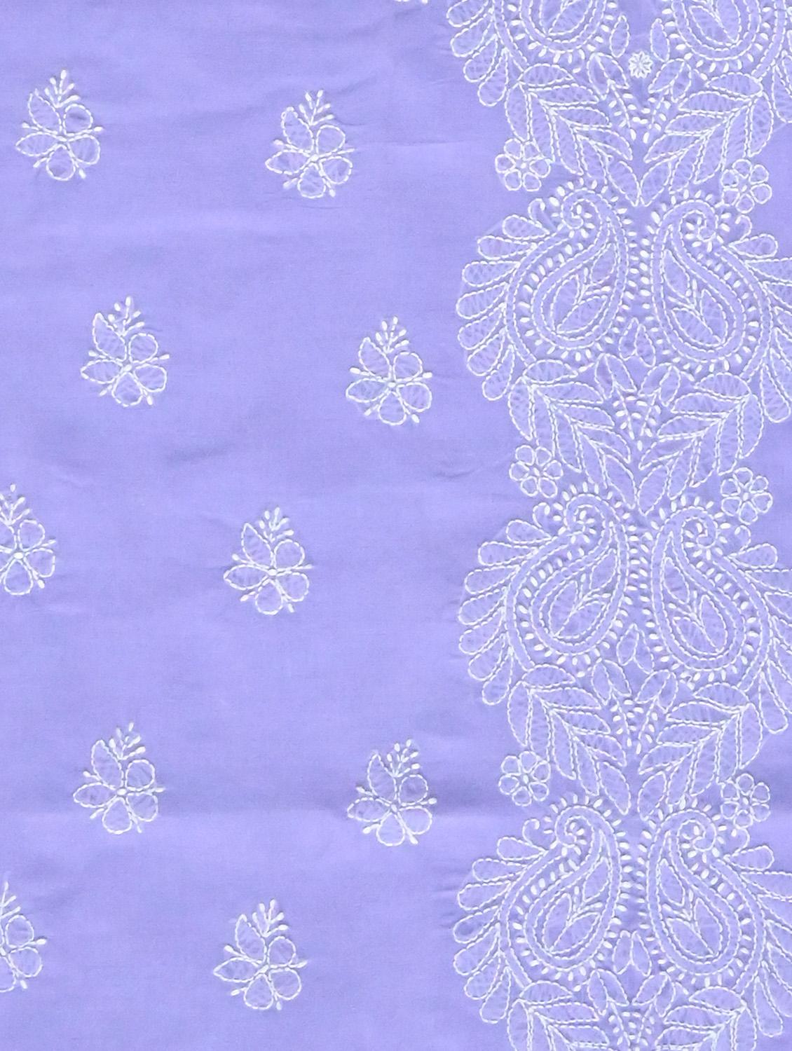 women chikankari work unstitched suit set - 21643604 - Standard Image - 4