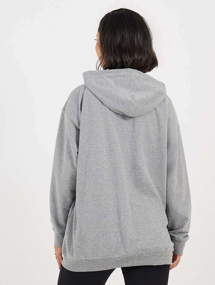 grey cotton front print sweatshirt - 21643718 -  Standard Image - 1