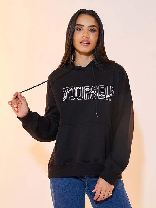 women chest print long sleeve sweatshirt - 21643736 - Standard Image - 0