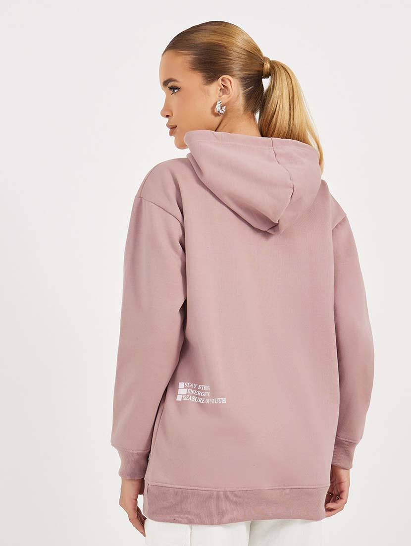 women front & back print long sleeve sweatshirt - 21643738 -  Standard Image - 1