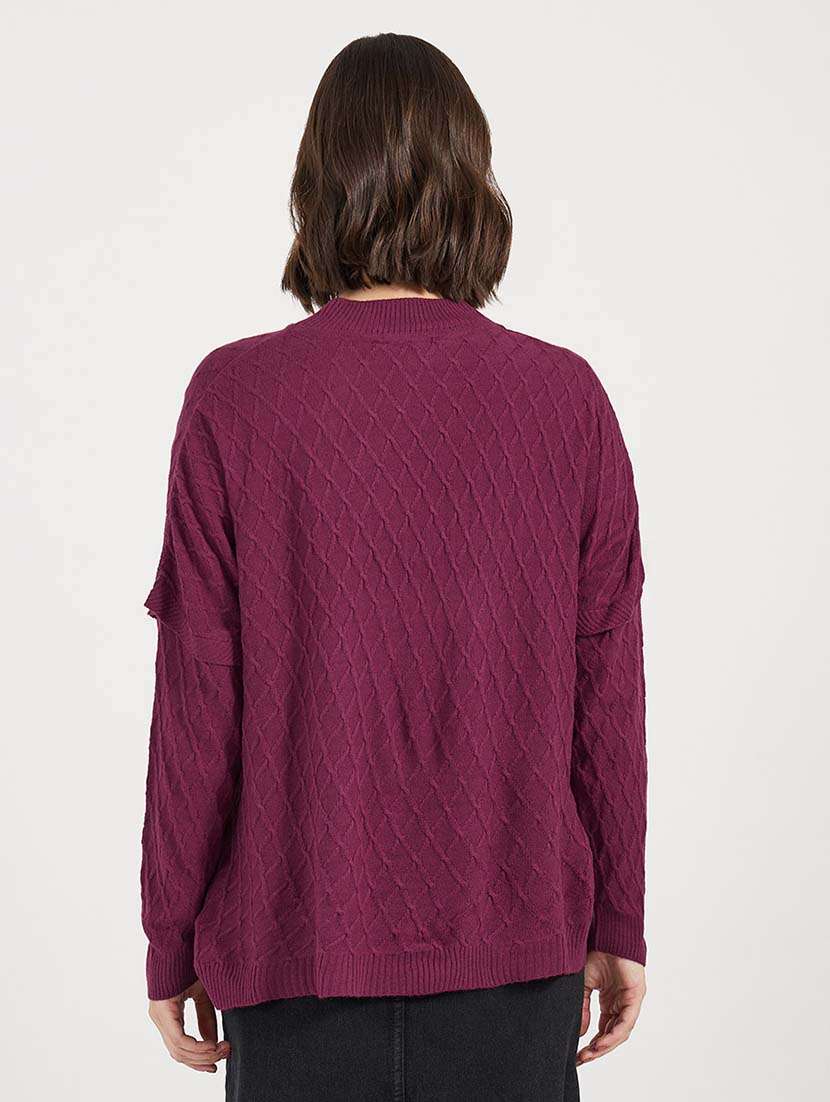 women self designed long sleeves pullover - 21643808 -  Standard Image - 1