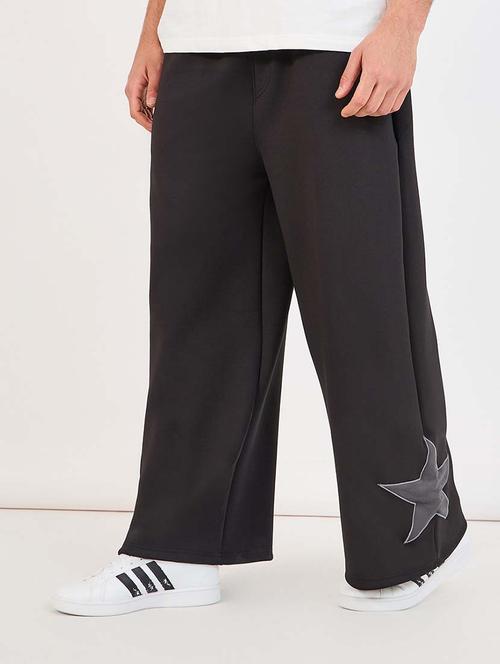 men mid rise placement print ankle length track pant - 21643855 - Standard Image - 0