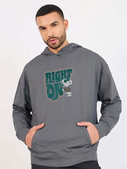 men long sleeves front print sweatshirt - 21643927 - Standard Image - 0