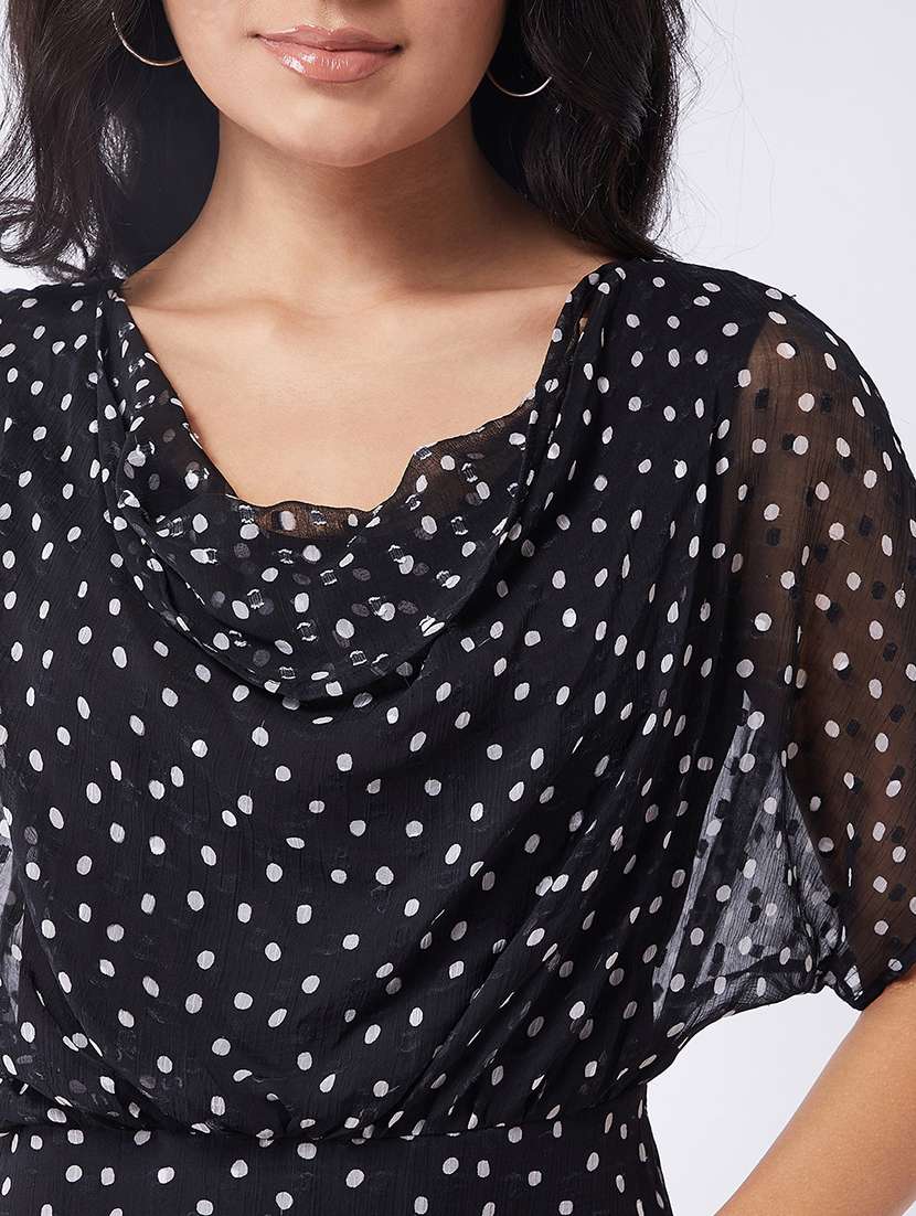 women polka dots print sheath dress - 21644015 - Standard Image - 4