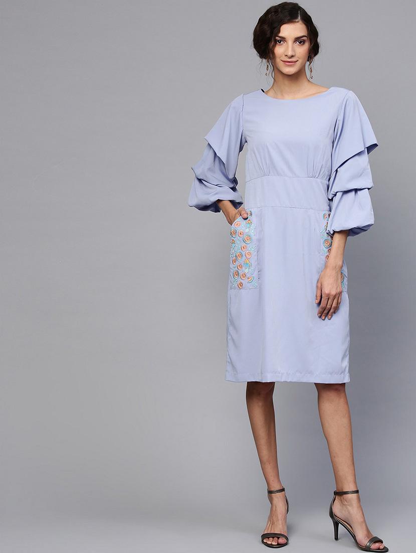 women solid sheath dress - 21644017 -  Zoom Image - 0