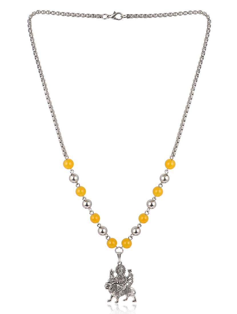 men sacred idol pendant with chain - 21644070 -  Standard Image - 1