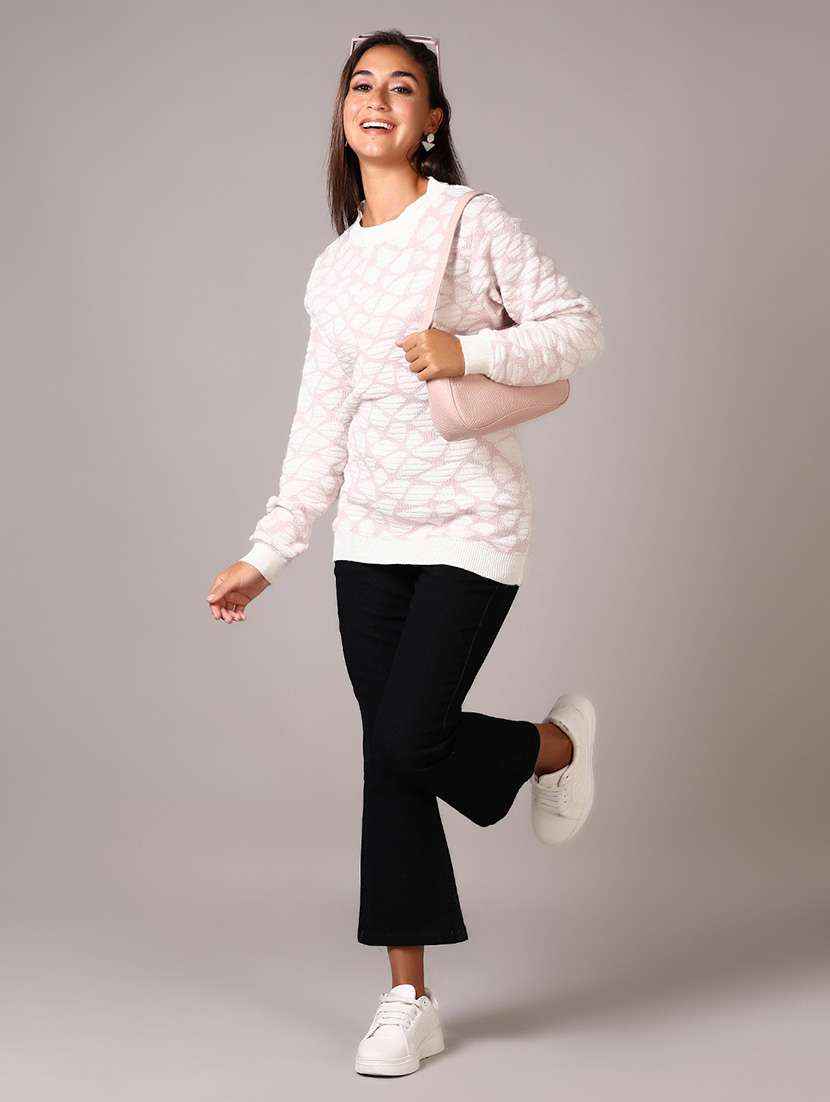 women self designed long sleeves pullover - 21644080 -  Standard Image - 4