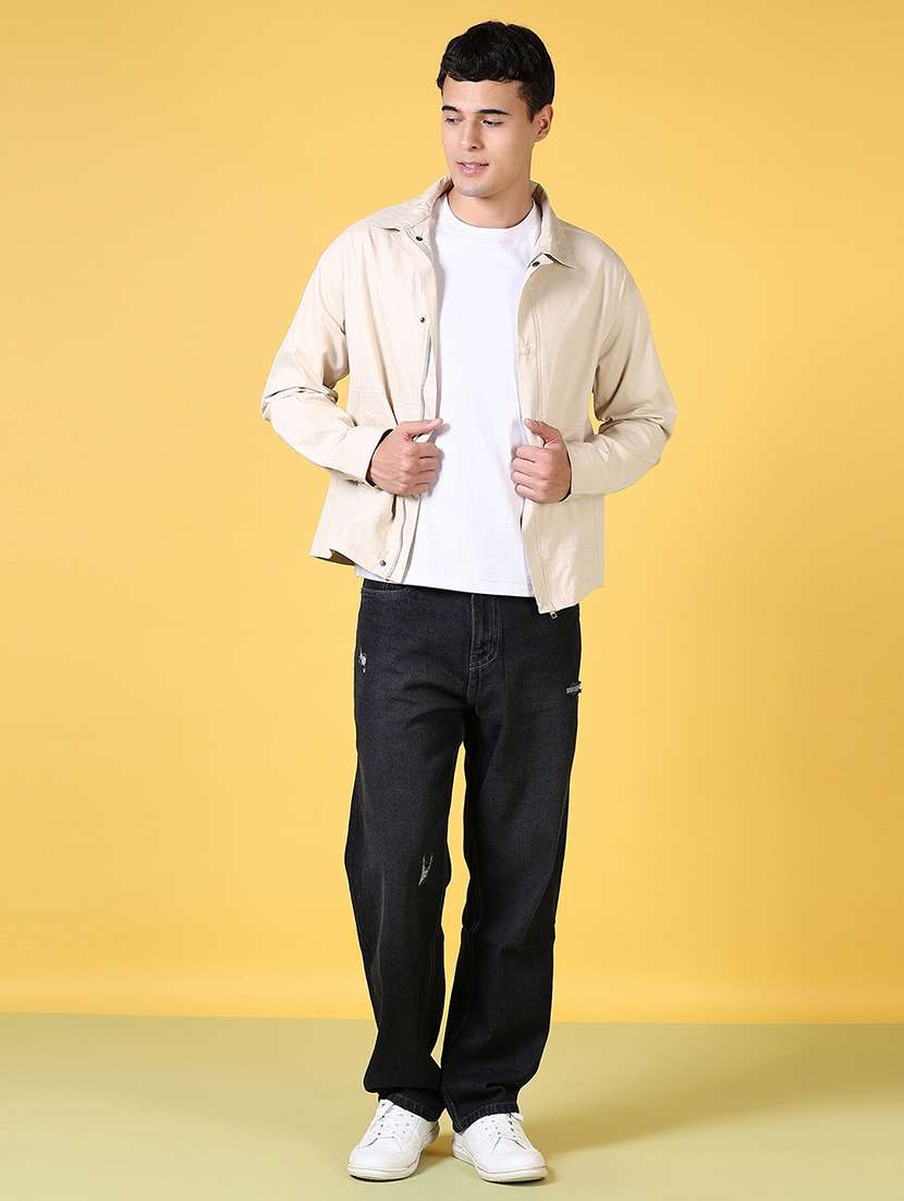 men solid long sleeve casual jacket - 21644084 -  Standard Image - 4