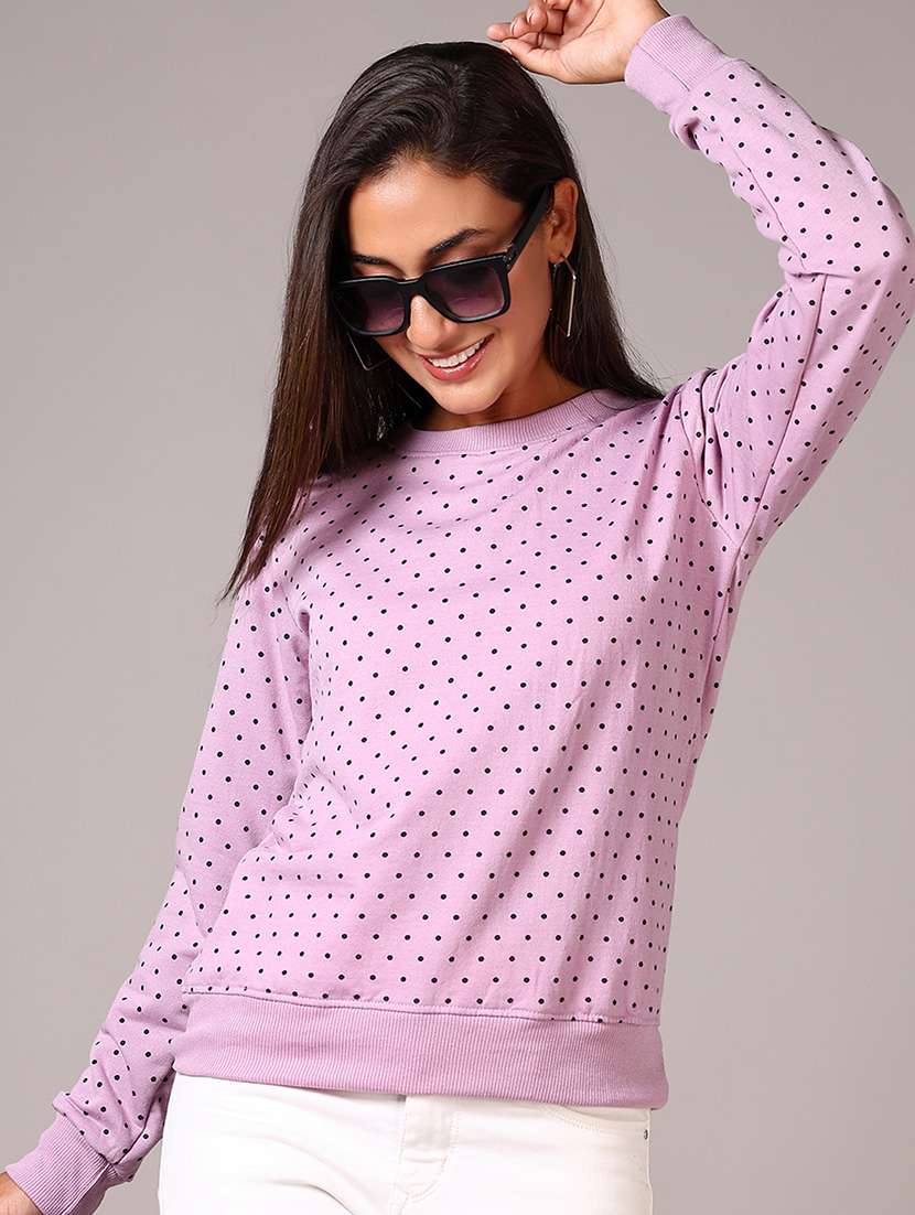women printed long sleeves sweatshirt - 21644174 -  Standard Image - 1