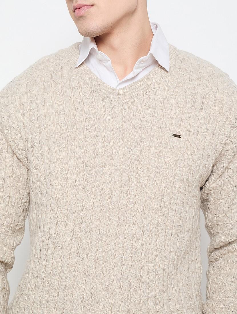 men self design long sleeves pullover - 21644374 - Standard Image - 4