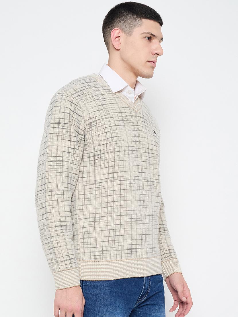men self design long sleeves pullover - 21644378 - Standard Image - 1