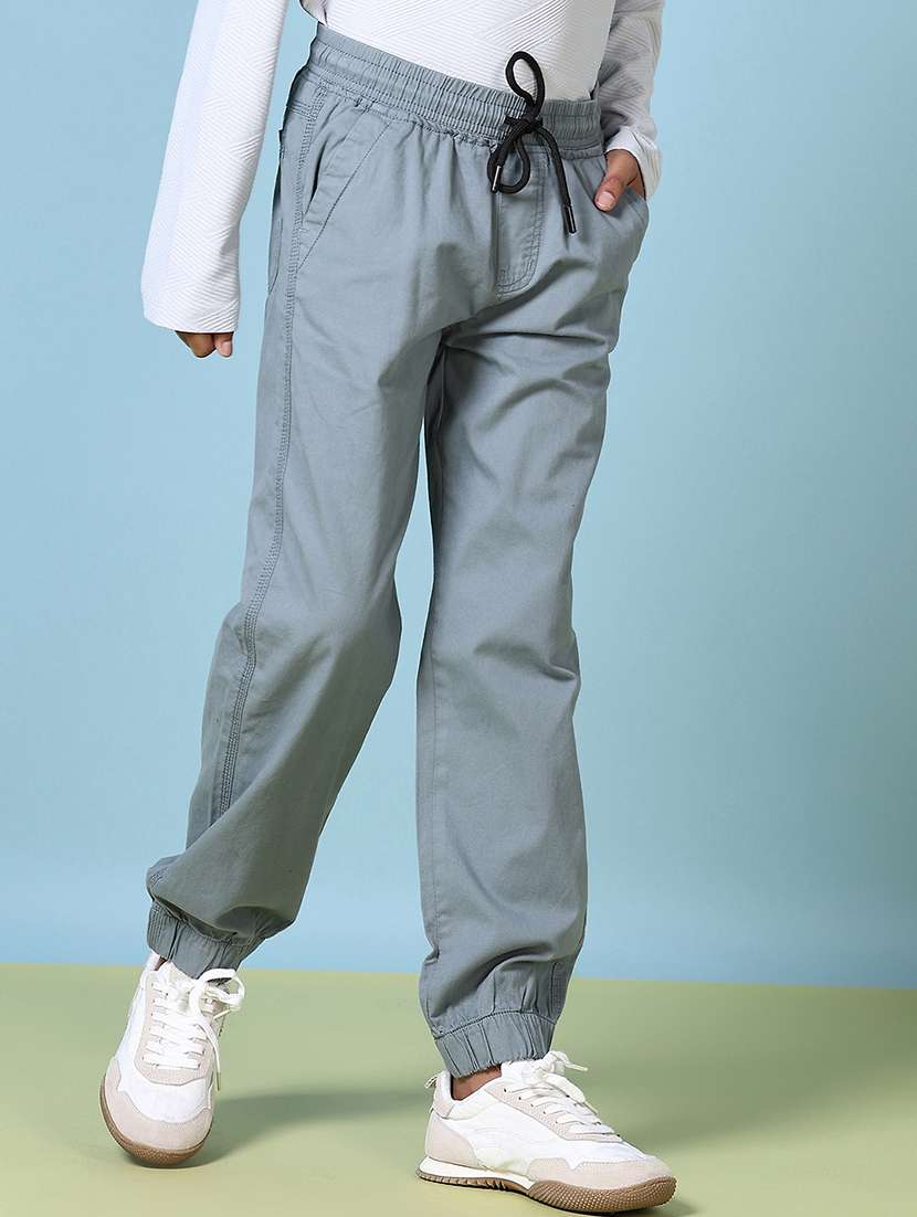boys solid mid rise jogger - 21644450 -  Standard Image - 1