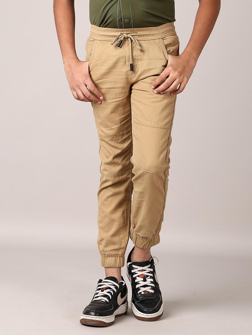 boys solid mid rise casual jogger - 21644452 -  Standard Image - 1