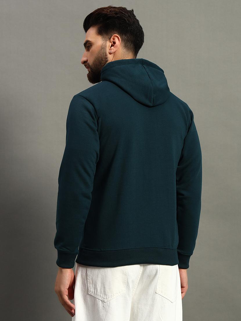 men regular fit chest print hood neck sweatshirt - 21645031 -  Standard Image - 1