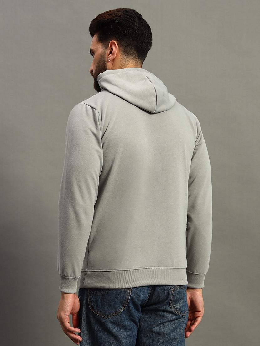 men regular fit chest print hood neck sweatshirt - 21645032 -  Standard Image - 1
