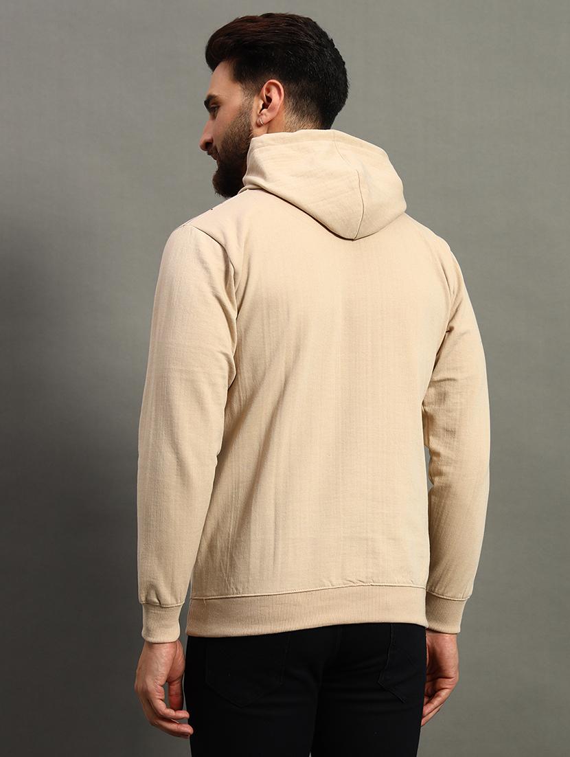 men regular fit front print hood neck sweatshirt - 21645033 - Standard Image - 1