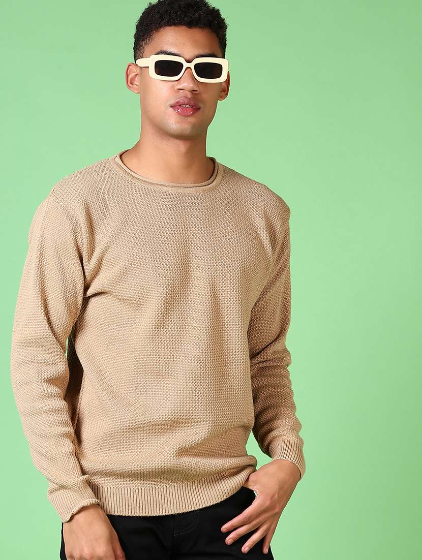 men long sleeves plain pullover - 21645086 -  Standard Image - 1