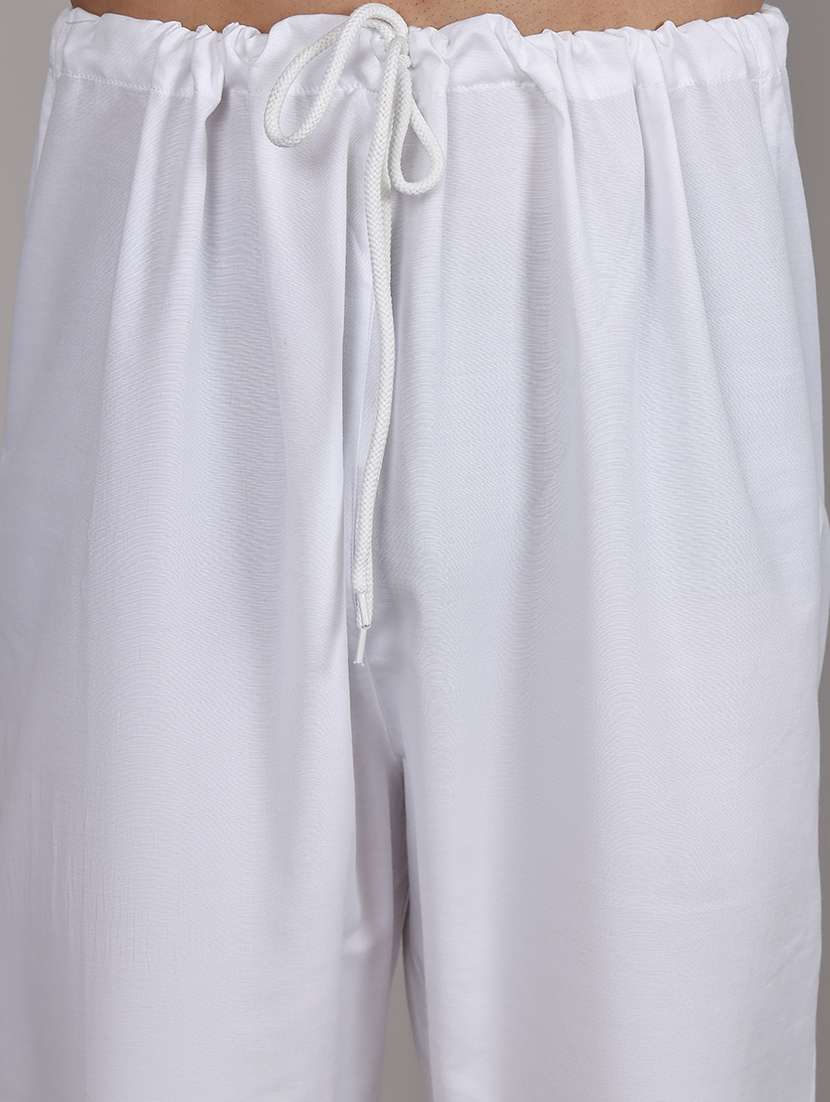 men embroidered kurta pyjama ethnic wear set - 21645312 -  Standard Image - 4