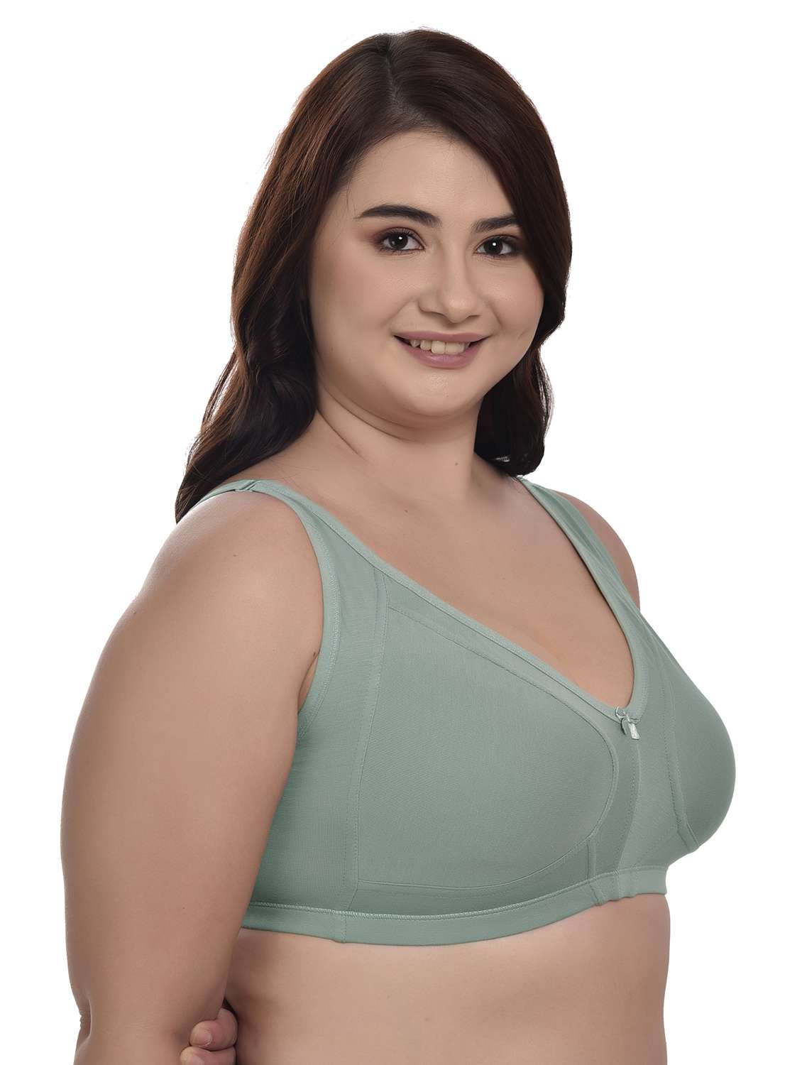 women solid plus size bra - 21645336 -  Standard Image - 1